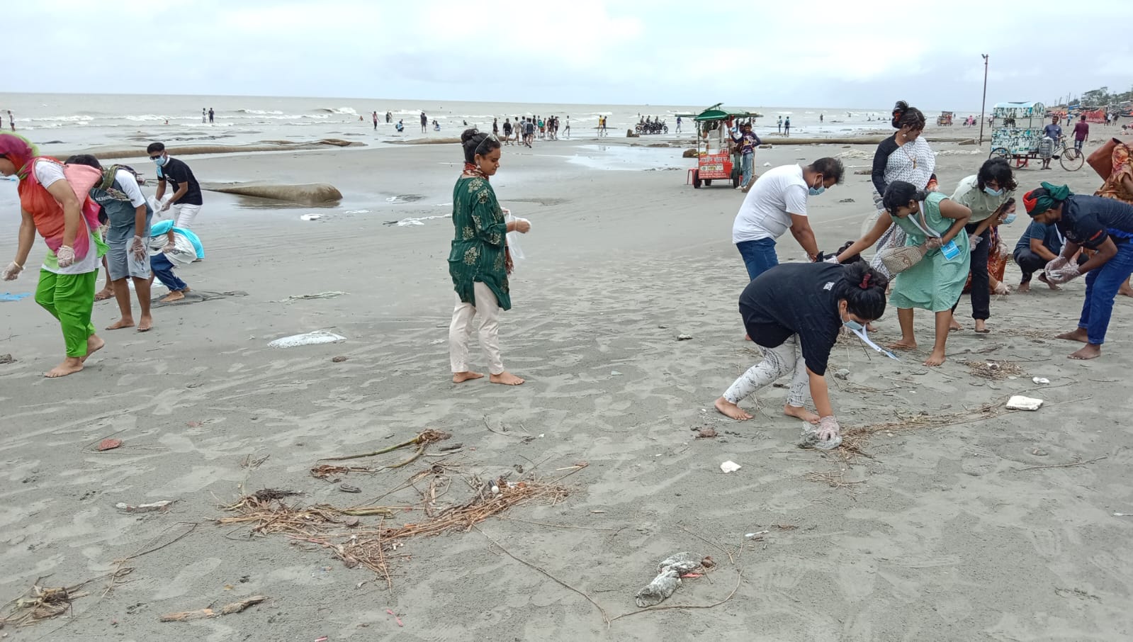 "Championing equality and environmental stewardship: third-gender community members participate in a marathon at Kuakata, emphasizing rights and sustainability." Voice7 News